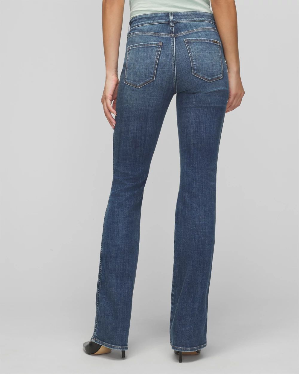 High-Rise Everyday Soft Pocket Skinny Flare Jeans | White High-Rise Everyday Soft Pocket Skinny Flare Jeans | White